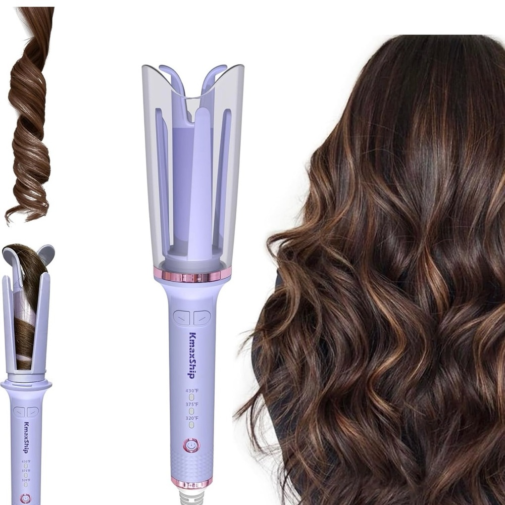 Purple Hair Styling Tool for Effortless Curls